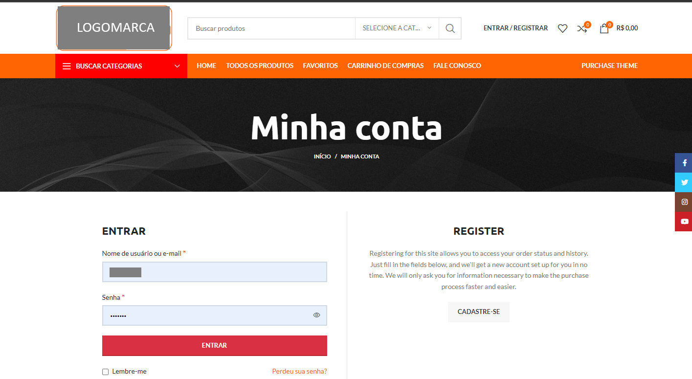 Loja virtual de peças e acessórios